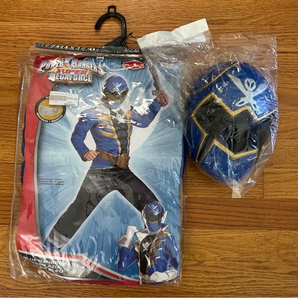 Power Rangers Super Megaforce Costume Boy’s Medium (7-8) BLUE RANGER *No Weapon - Picture 1 of 7